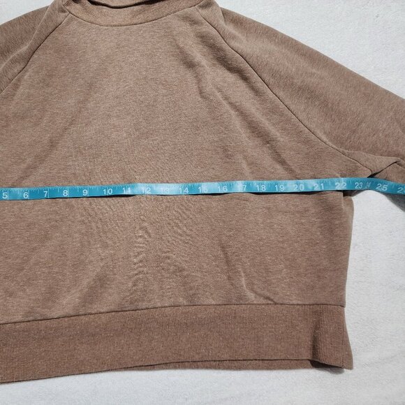 Long Sleeve Cropped Turtleneck Sweatshirt Light Academia - Picture 2 of 5